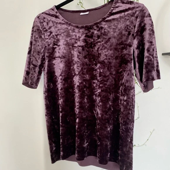 ❌SOLD❌ JACQUELINE de YONG Crushed Velvet Crop - Picture 2 of 11